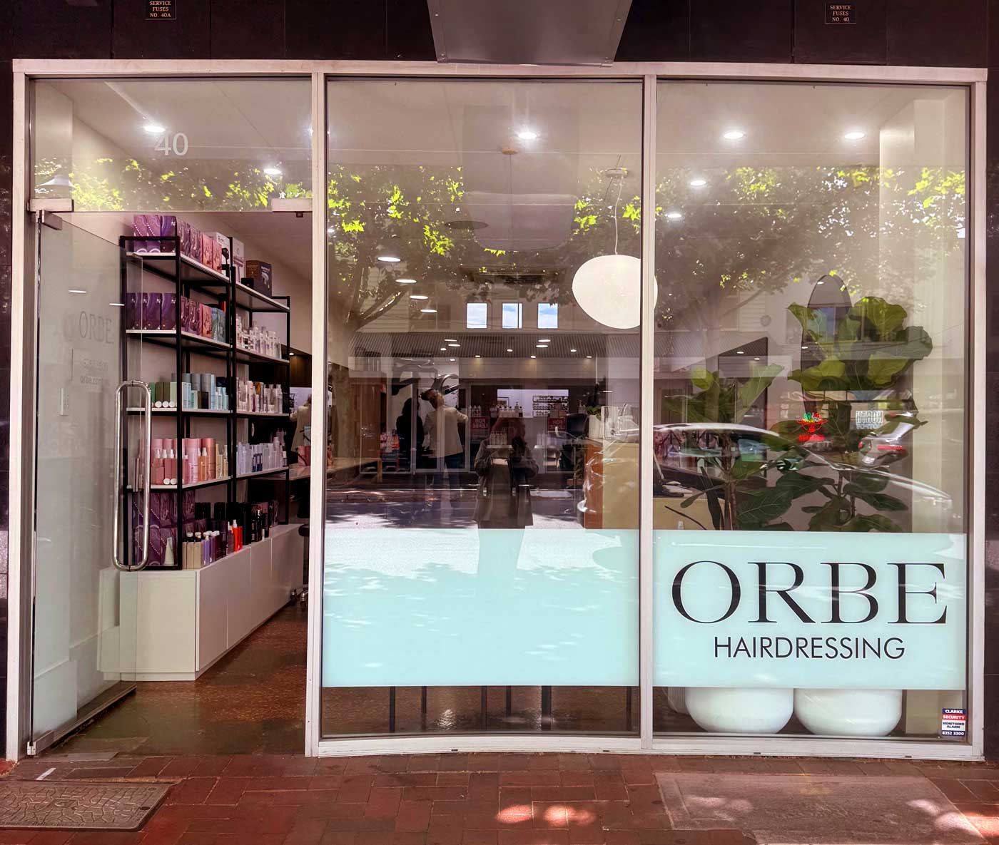 Orbe North Adelaide salon entrance
