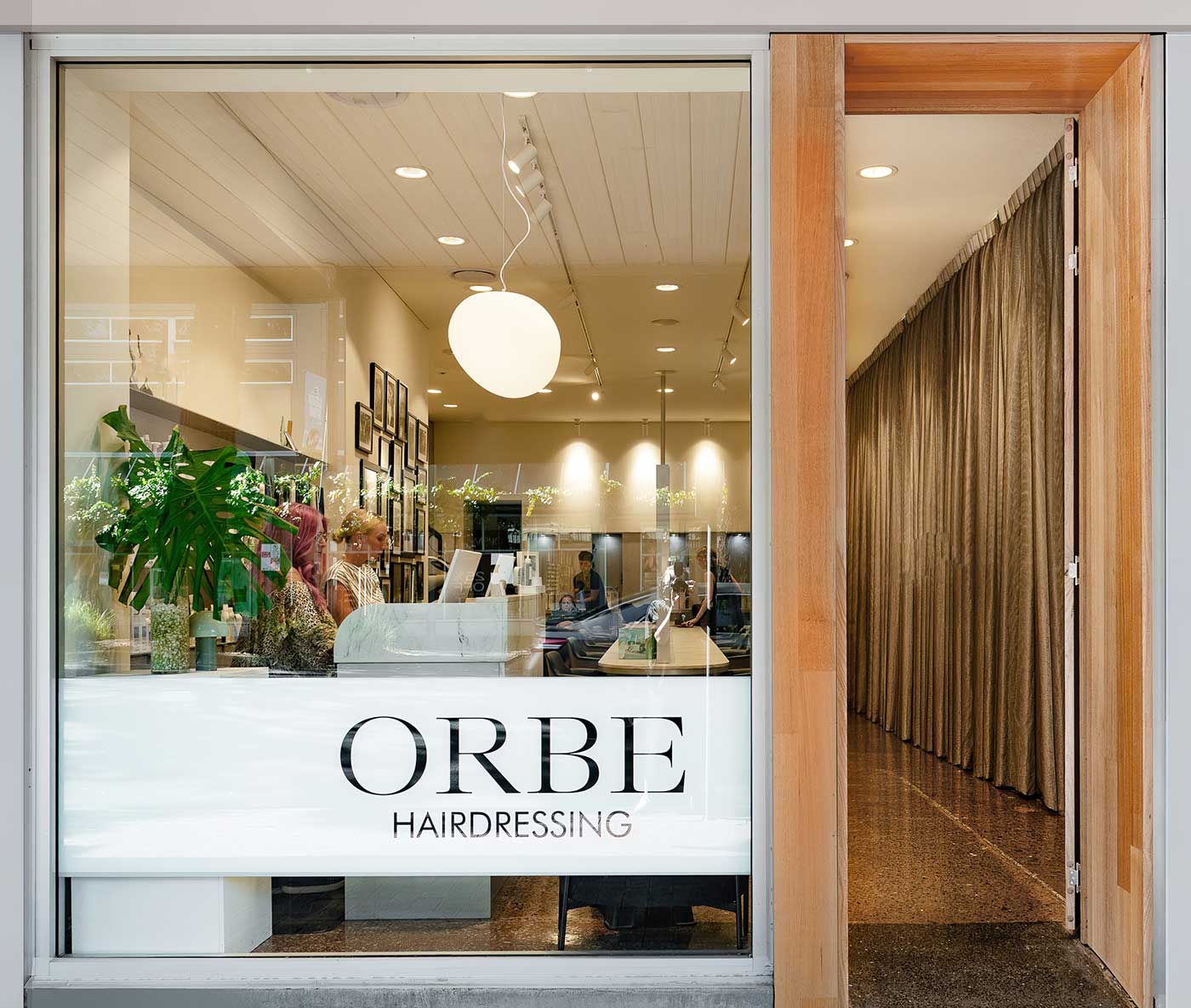 ORBE Norwood salon entrance